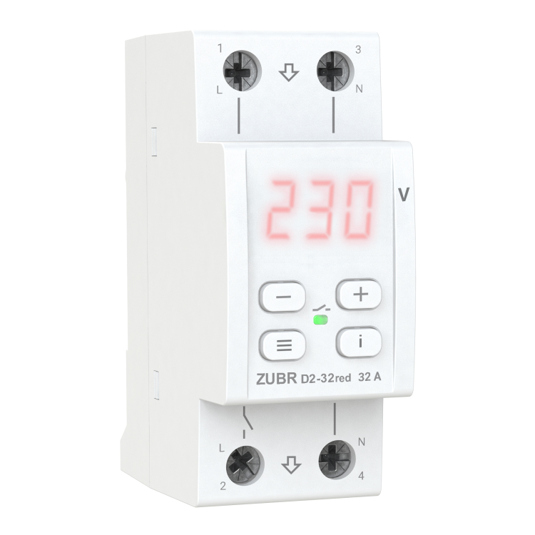 Voltage relay D2-32 red