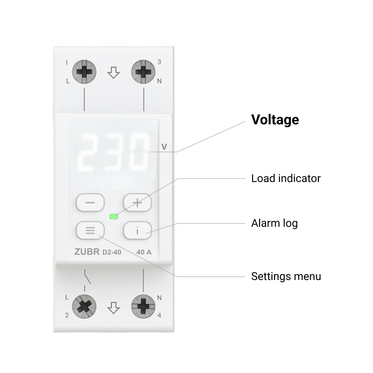 Voltage relay ZUBR D2-40 - Image 3
