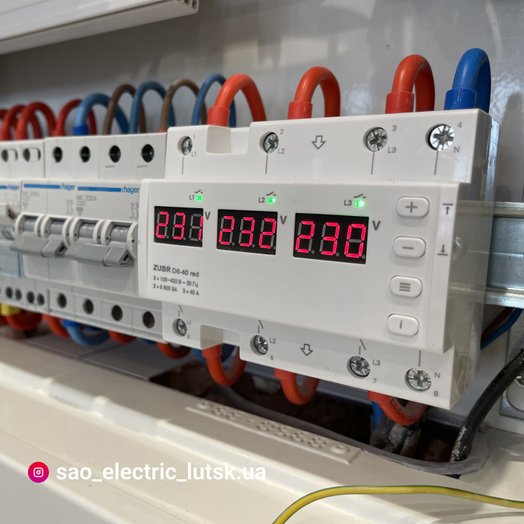 Voltage relays ZUBR D6-40 red - Image 5