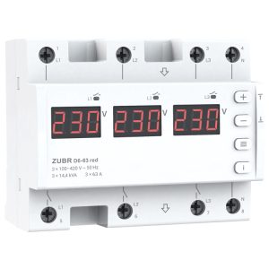 Voltage relays ZUBR D6-63 red