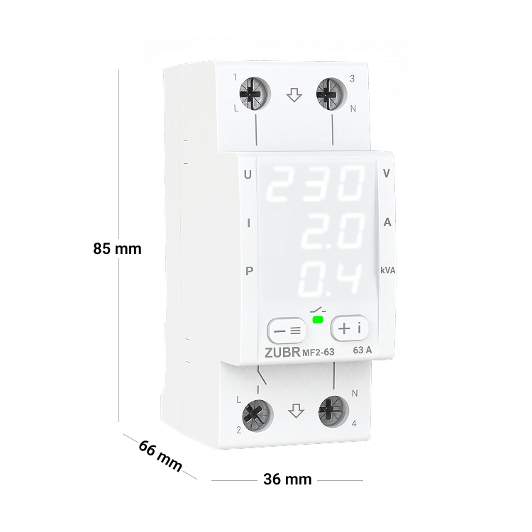 Multifunction relay ZUBR MF2-63 - Image 2